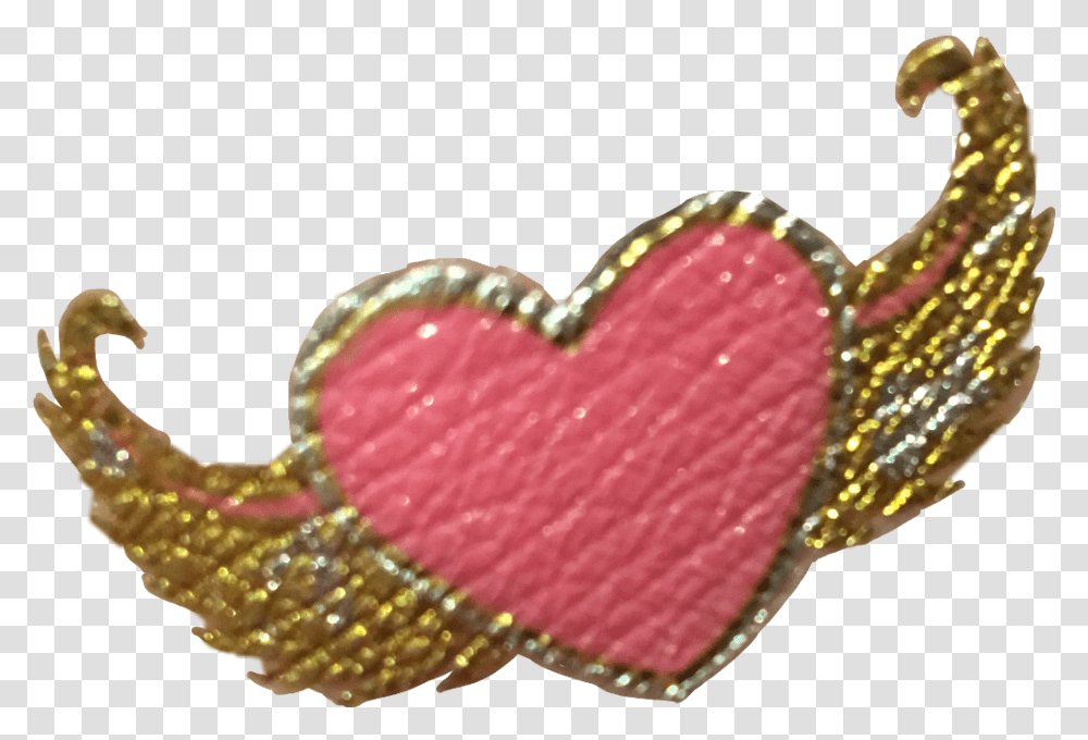 Heart Cute Aesthetic Pink Gold Love Freetoedit, Sweets, Food, Confectionery, Light Transparent Png