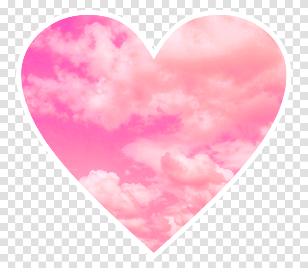 Heart Cute Pink Clouds Cuteclouds Pinkclouds Heart Transparent Png