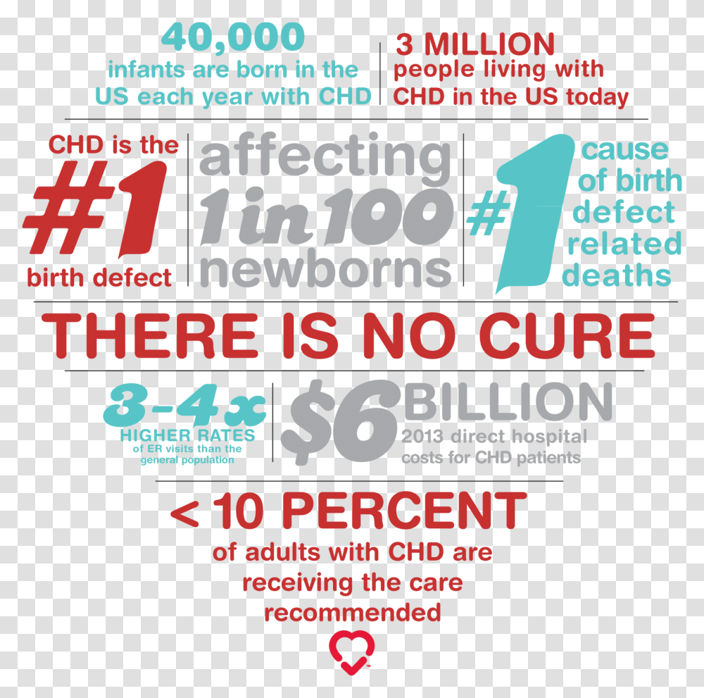 Heart Defect Half Whole Life Congenital Heart Defect Facts, Poster, Advertisement, Flyer, Paper Transparent Png