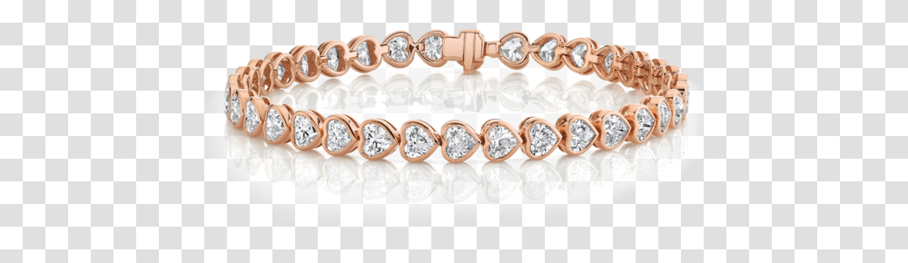 Heart Diamond Bezel Tennis Bracelet Heart Tennis Bracelet, Jewelry, Accessories, Accessory, Gemstone Transparent Png