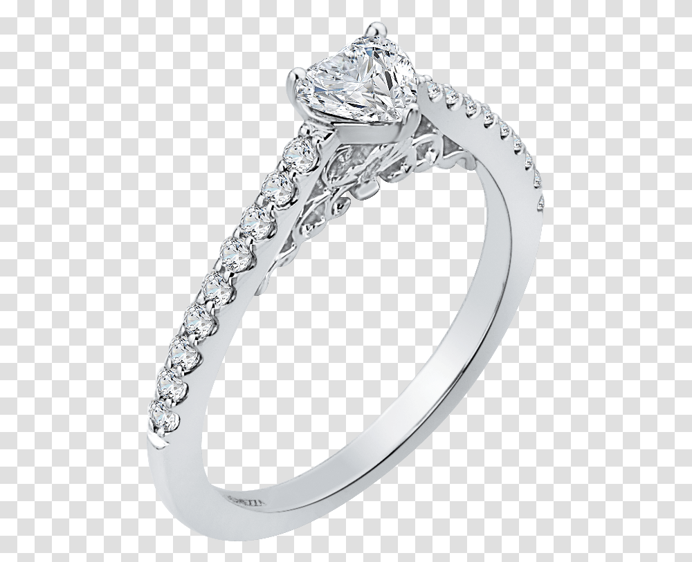 Heart Diamond Engagement Ring Download Engagement Ring, Platinum, Jewelry, Accessories, Accessory Transparent Png