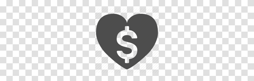 Heart Dollar Signs Clipart, Label, Alphabet, Number Transparent Png