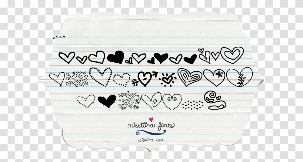 Heart Doodle Font, Drawing, Handwriting, Label Transparent Png