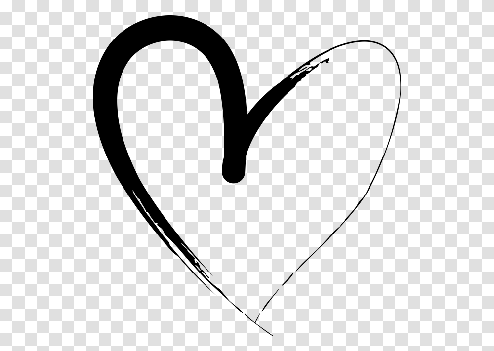 Heart Drawings Hand Drawn Heart Line Art Gray Transparent Png Pngset Com