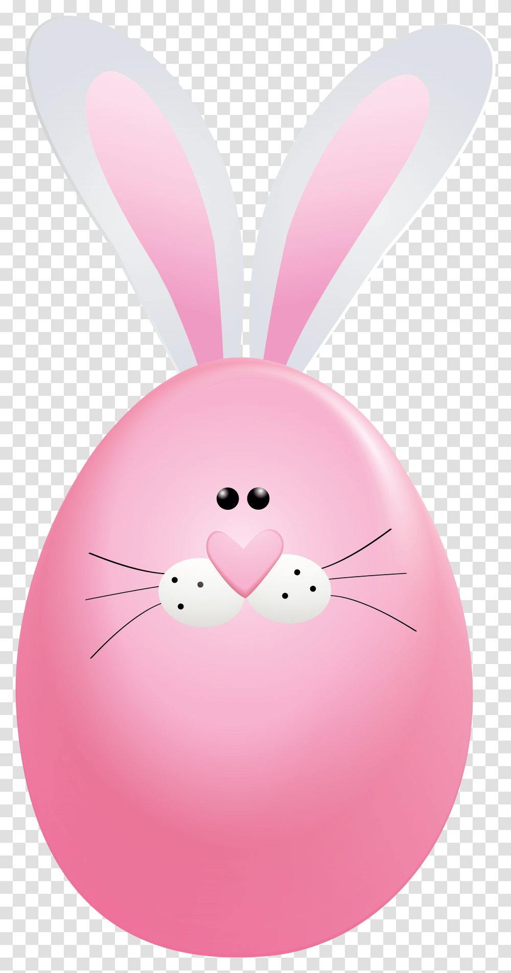 Heart Easter Cartoon Rabbit Egg Bunny Clipart Rabbit, Sweets, Food, Confectionery, Balloon Transparent Png