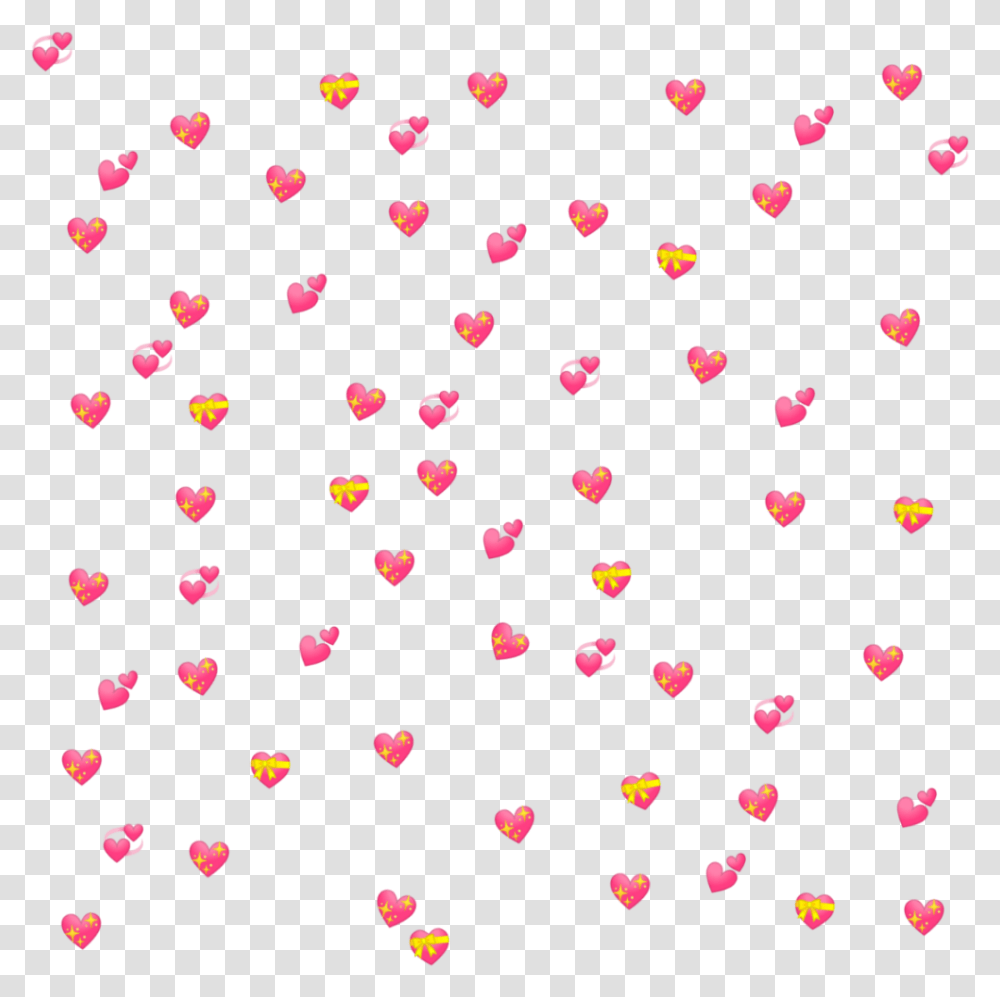 Heart Emoji Background Pink Sparkle Pinkheart Illustration, Christmas Tree, Ornament, Plant, Confetti Transparent Png