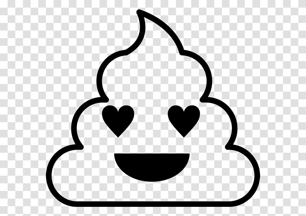 Heart Emoji Coloring Page, Stencil Transparent Png
