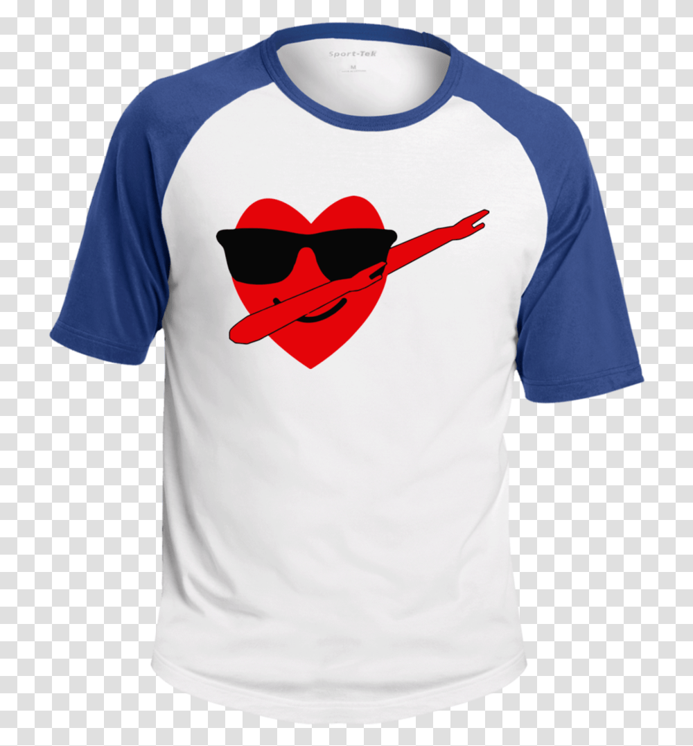Heart Emoji Dabbing For Valentinequots Day Raglan T Shirt, Apparel, Sunglasses, Accessories Transparent Png