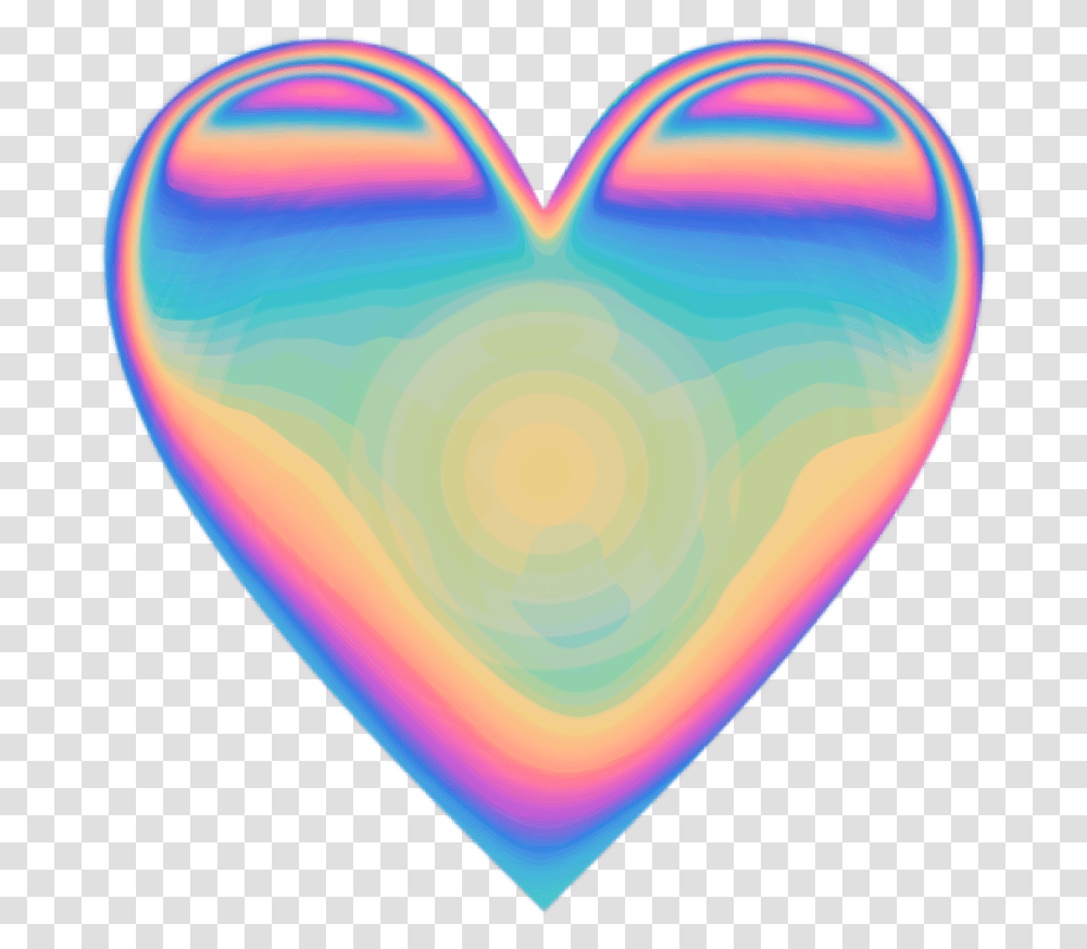 Heart Emoji Heartemoji Holo Holographic Valentine Picsart Emoji No Background, Plectrum, Interior Design Transparent Png