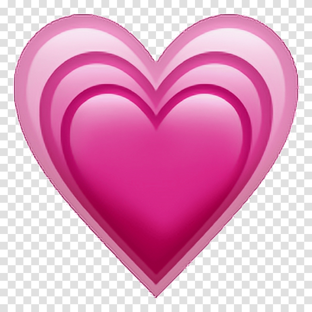 Heart Emoji Iphone Emojiip Pink Sticker Growing Pink Heart Emoji, Balloon Transparent Png