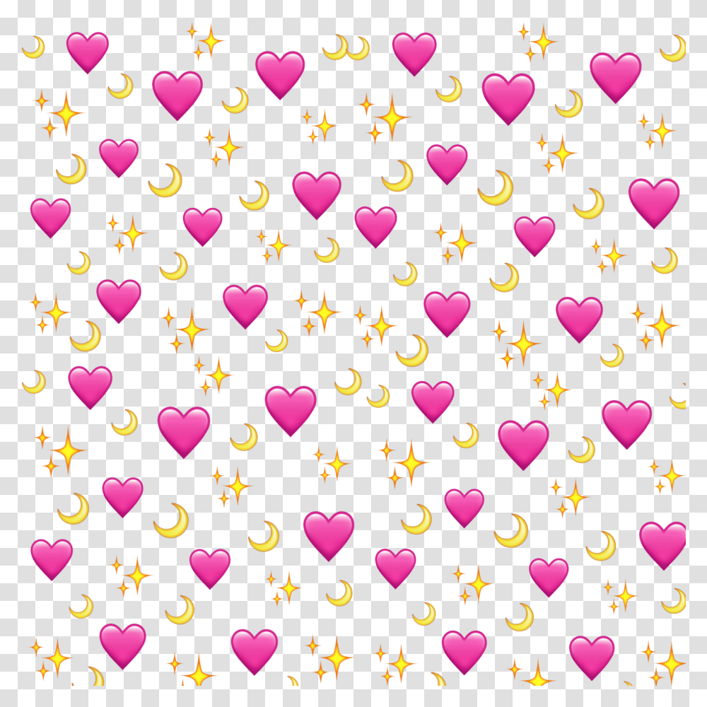 Heart Emoji Meme Anime Purple, Confetti, Paper, Pattern, Sprinkles Transparent Png