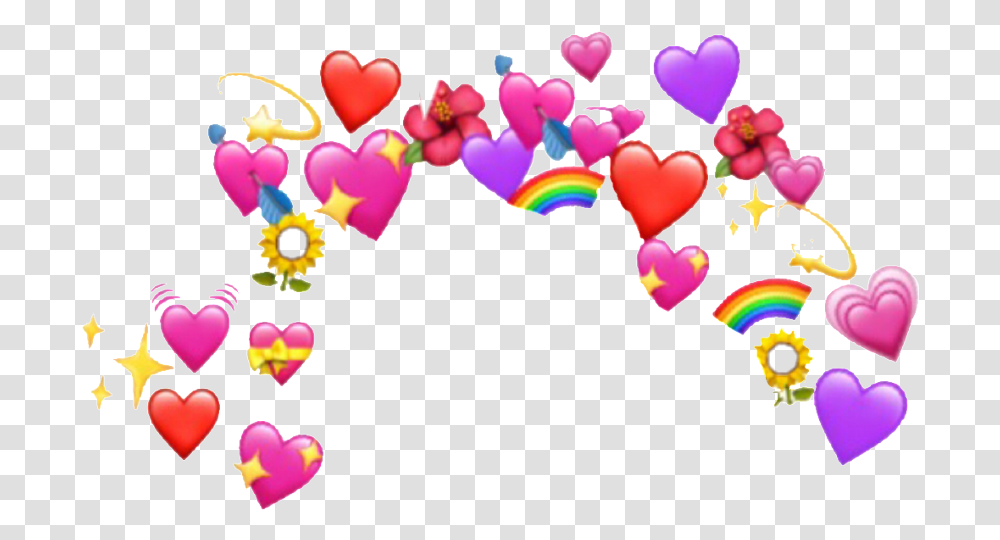 Heart Emoji Meme, Floral Design, Pattern, Label Transparent Png