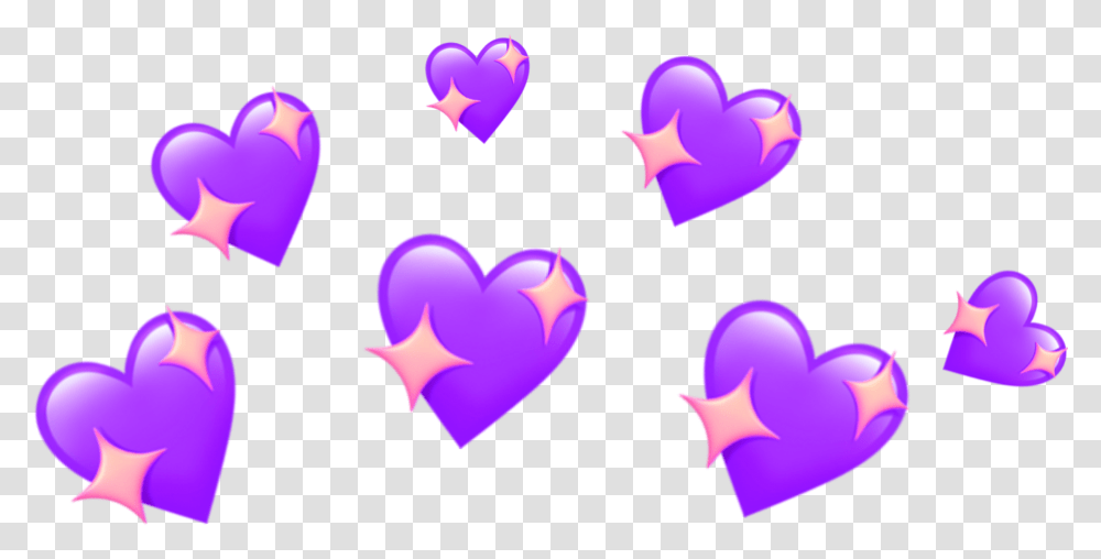 Heart Emoji Meme, Purple Transparent Png