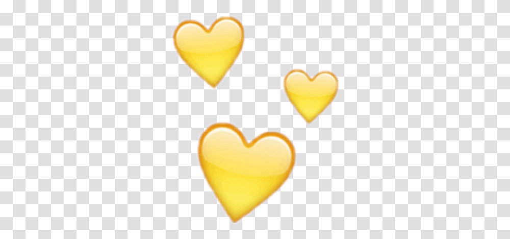 Heart Emoji Stickers Sticker Cute Yellow Heart, Interior Design, Indoors, Sweets, Food Transparent Png