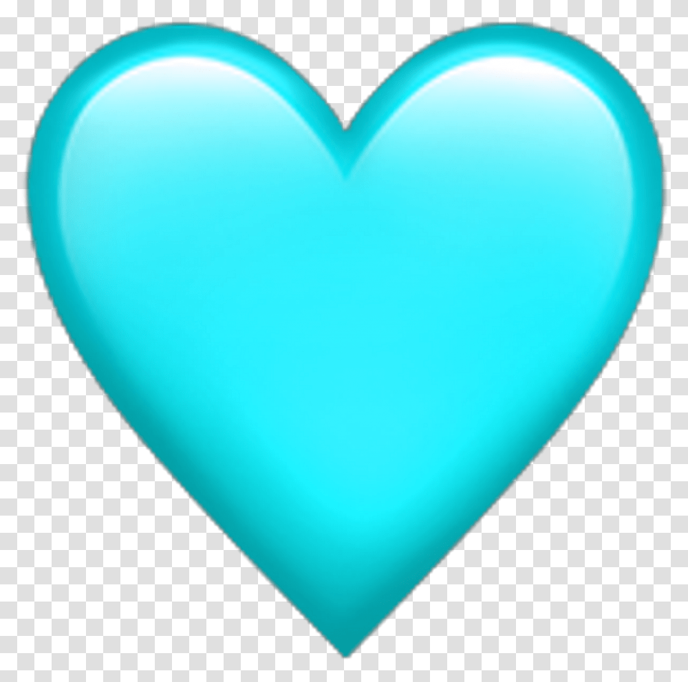 Heart Emoji Transparentbackground Teal Teal Heart Emoji Copy And Paste, Balloon, Cushion, Pillow, Interior Design Transparent Png