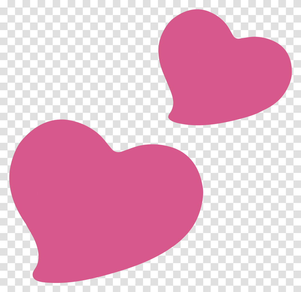 Heart Emoji Two Hearts Emoji Facebook, Cushion, Pillow, Balloon Transparent Png