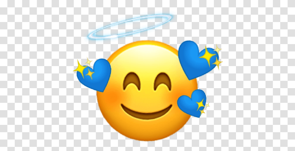 Heart Expression Emoji Background Mart Blue Heart Face Emoji, Toy, Pac Man Transparent Png
