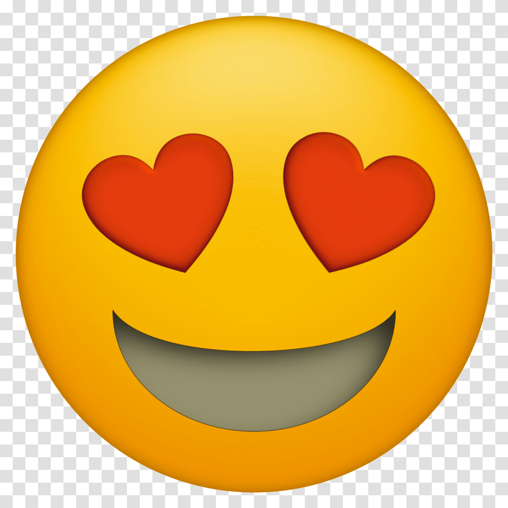 Heart Eye Emoji Clipart Heart Eye Emoji Clipart, Banana, Fruit, Plant, Food Transparent Png