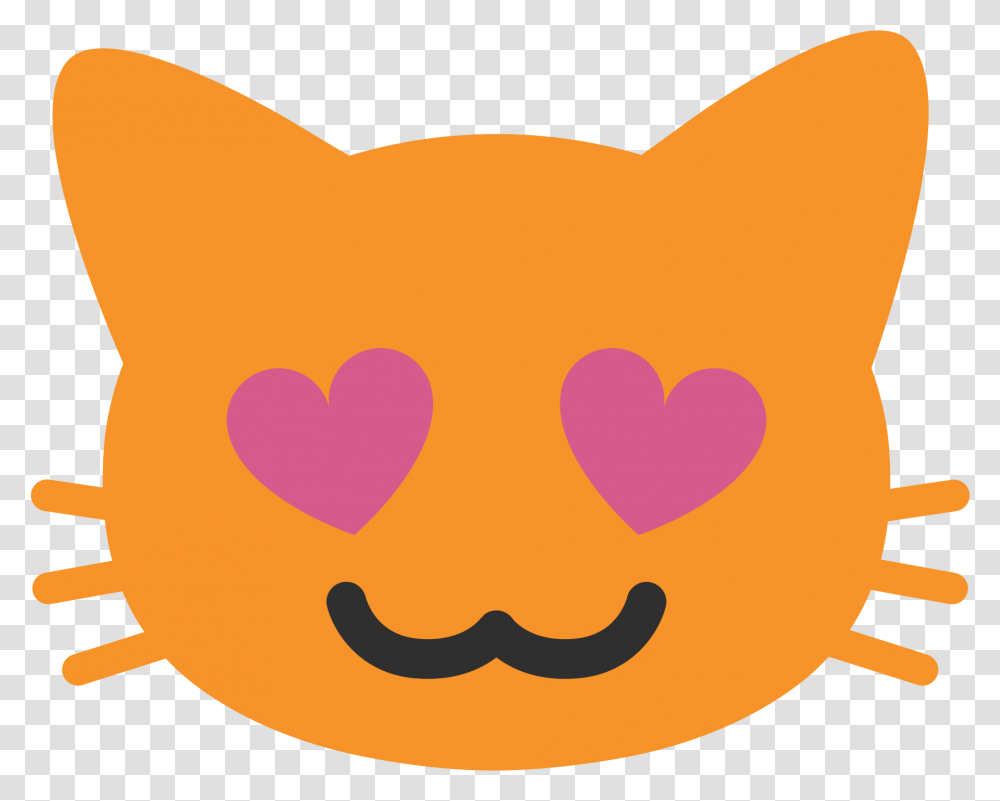 Heart Eyes Cat Emoji Android, Sweets, Food, Confectionery, Animal Transparent Png