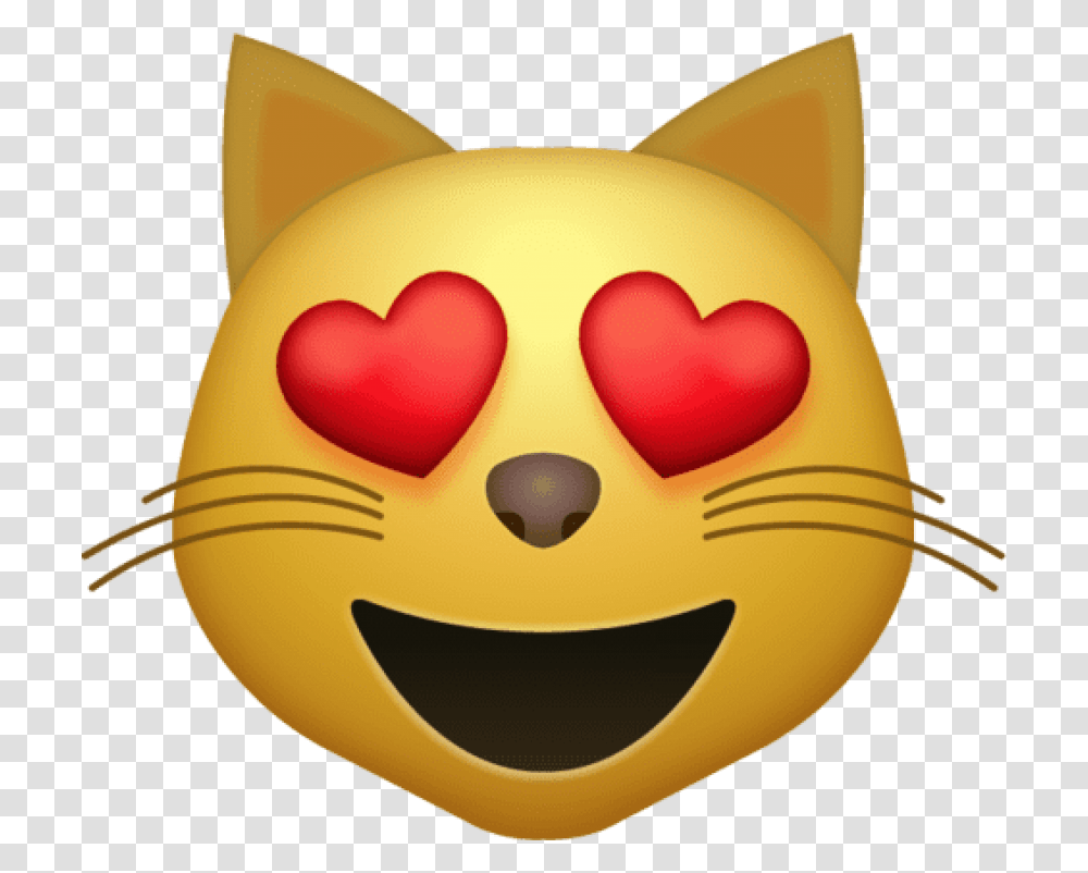 Heart Eyes Cat Emoji Download Iphone Emojis Island Cat Emoji, Pac Man Transparent Png