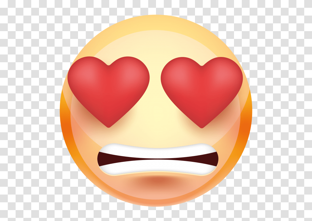 Heart Eyes Emoji Emoji, Face, Label, Sticker Transparent Png