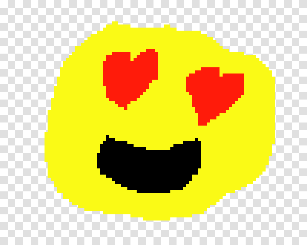 Heart Eyes Emoji Heart Eyes Emoji Pixel Art Clipart Full Emoji Pixel Art, Pac Man, First Aid Transparent Png