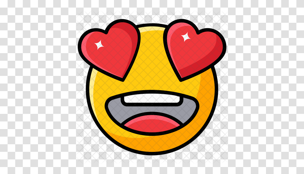 Heart Eyes Emoji Icon Sheikh Zayed Grand Mosque Center, Text, Pac Man Transparent Png