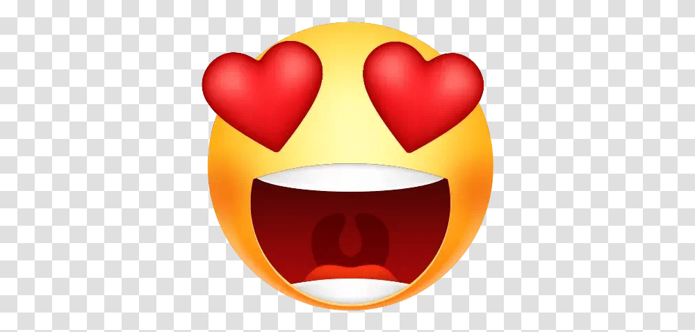 Heart Eyes Emoji Image Whatsapp Emoji Love, Lamp, Pac Man, Label, Text Transparent Png