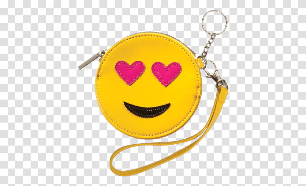 Heart Eyes Emoji Purse Key Chain Smiley Transparent Png