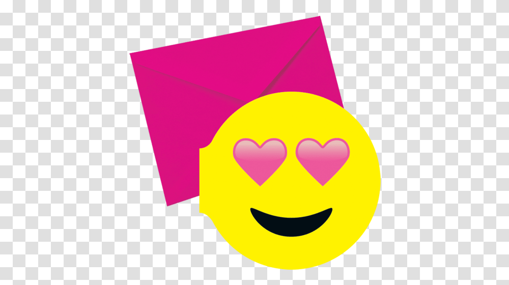 Heart Eyes Emoji Scented Notecards Smiley, Envelope, Mail Transparent Png