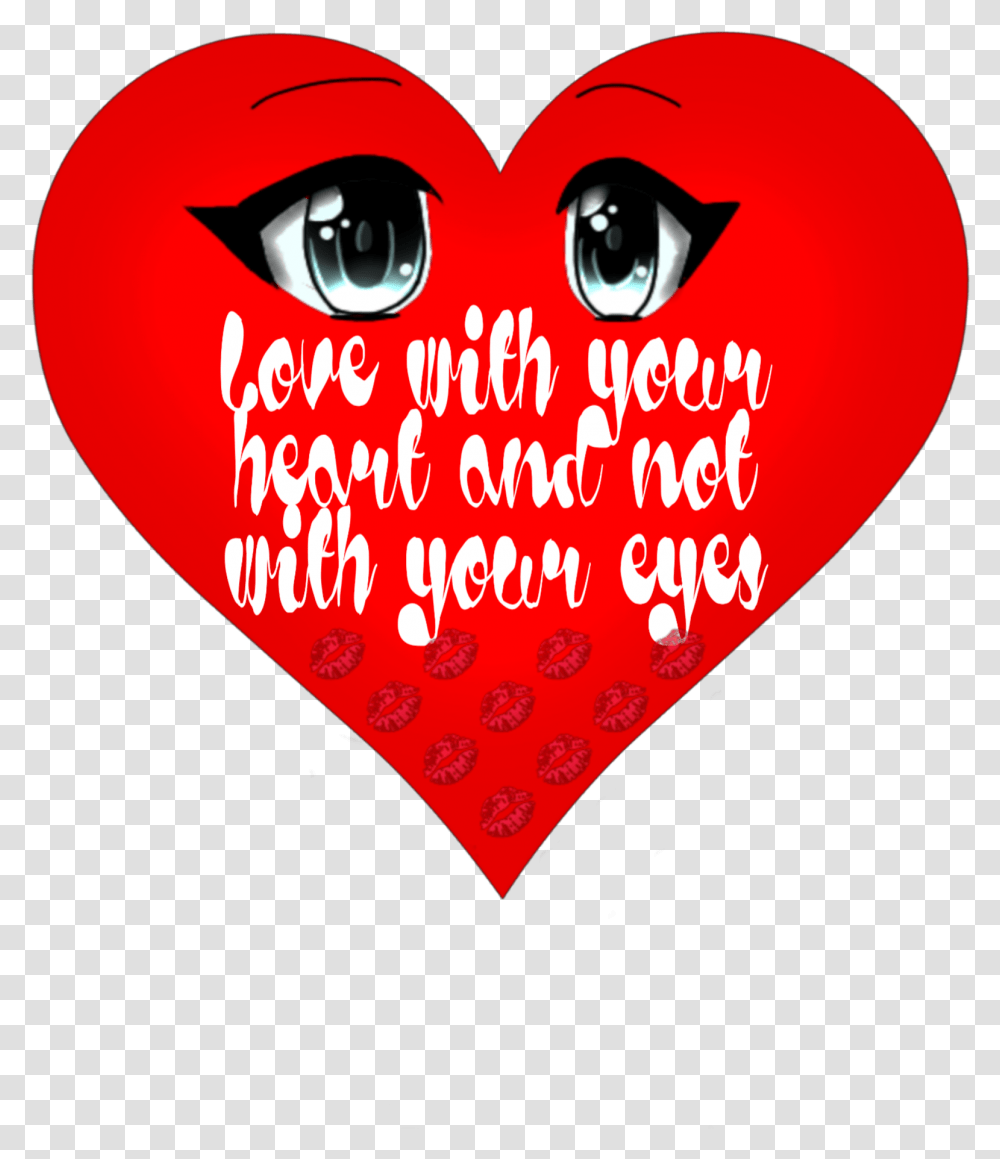 Heart Eyes Quote Realthoughts Funeditlove Heart, Plectrum Transparent Png