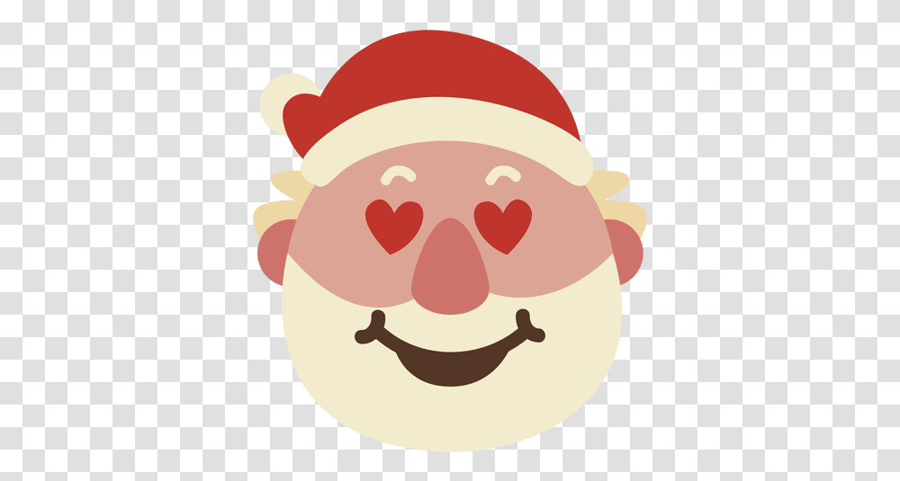 Heart Eyes Santa Claus Face Emoticon 50 Sad Santa Face Transparent Png