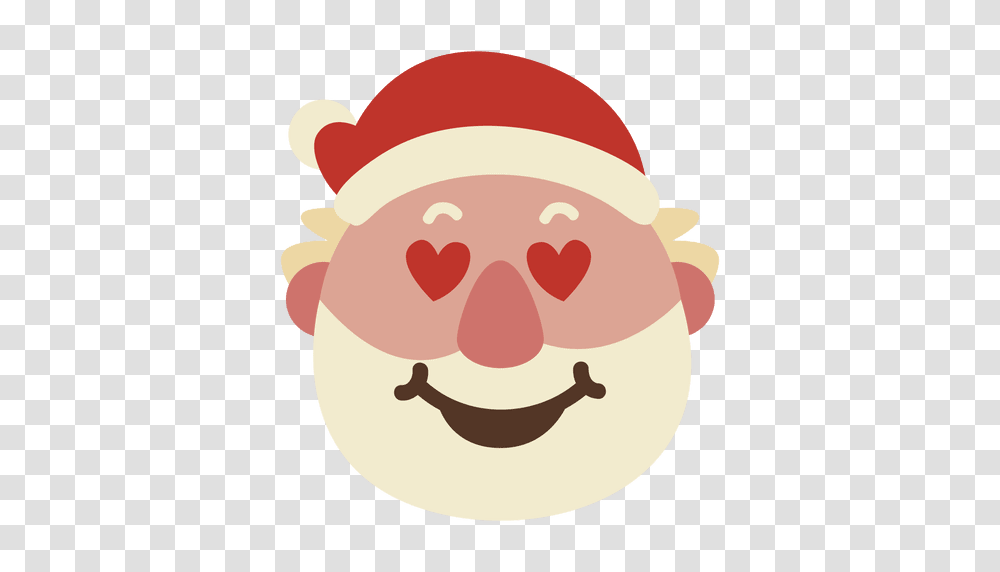 Heart Eyes Santa Claus Face Emoticon, Food, Ketchup, Hot Dog Transparent Png