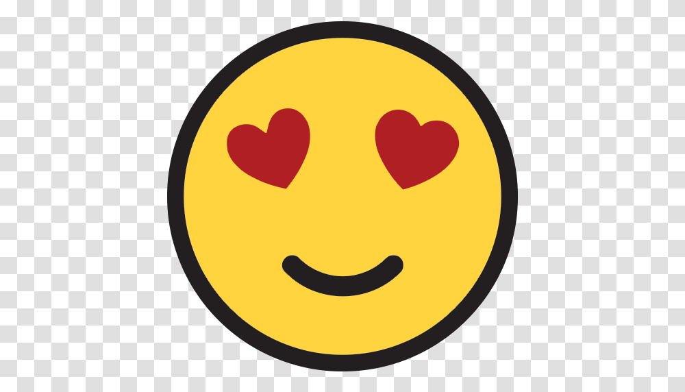 Heart Face Emoji Heart Eyes Sign Emoji, Pac Man, Text, Symbol, Halloween Transparent Png