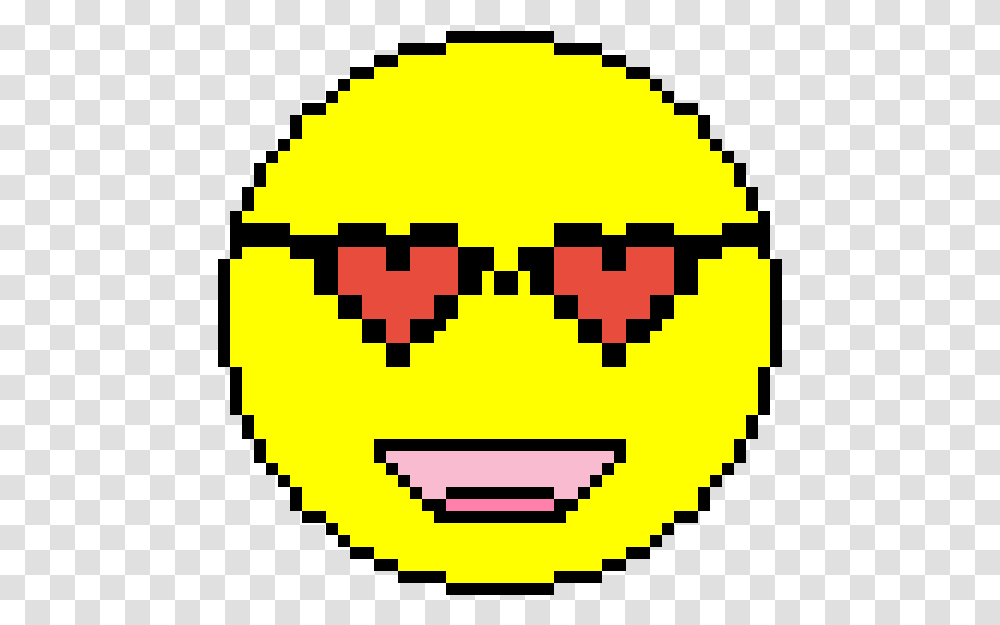 Heart Face Emoji Plate Pixel Art, Pac Man, First Aid, Nuclear Transparent Png