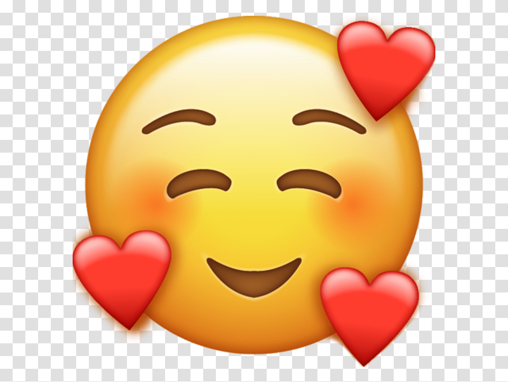 Heart Face Emoji & Free Emojipng Emoji Con Corazones Iphone, Food, Cookie, Sweets, Bread Transparent Png
