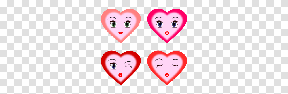 Heart Faces Clip Art, Mouth, Photo Booth Transparent Png