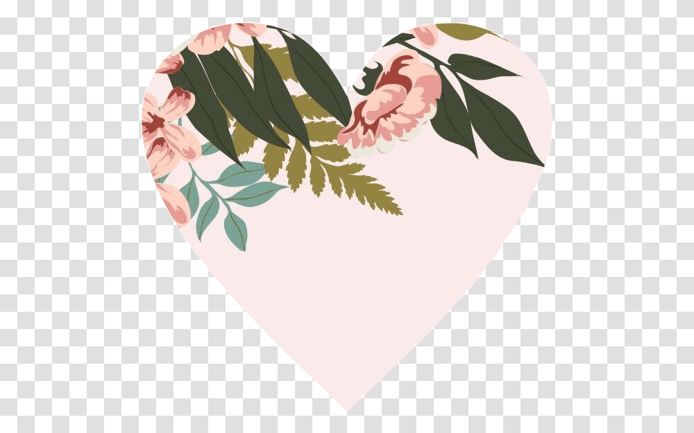 Heart Flowers Plants Nature Pink Tumblr Sticker Lamentations 3 22 23 Printable, Floral Design, Pattern, Pillow Transparent Png