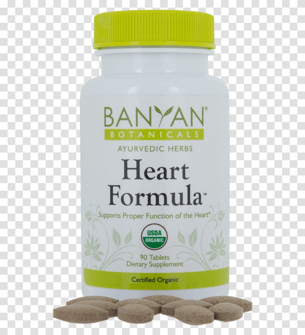 Heart Formula 500 Mg 90 Tabs, Cosmetics, Bottle, Vase, Jar Transparent Png