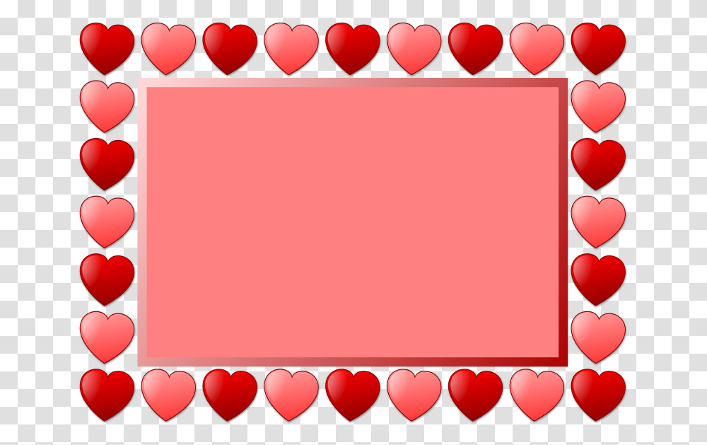 Heart Frame Valentines Day Border Clip Art, Label, Leisure Activities Transparent Png