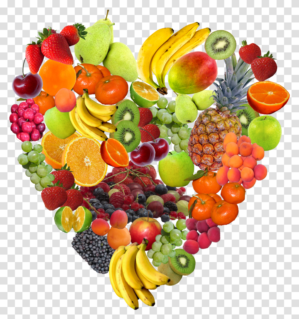 Heart Fruit Image Fruit, Plant, Food, Citrus Fruit, Grapes Transparent Png