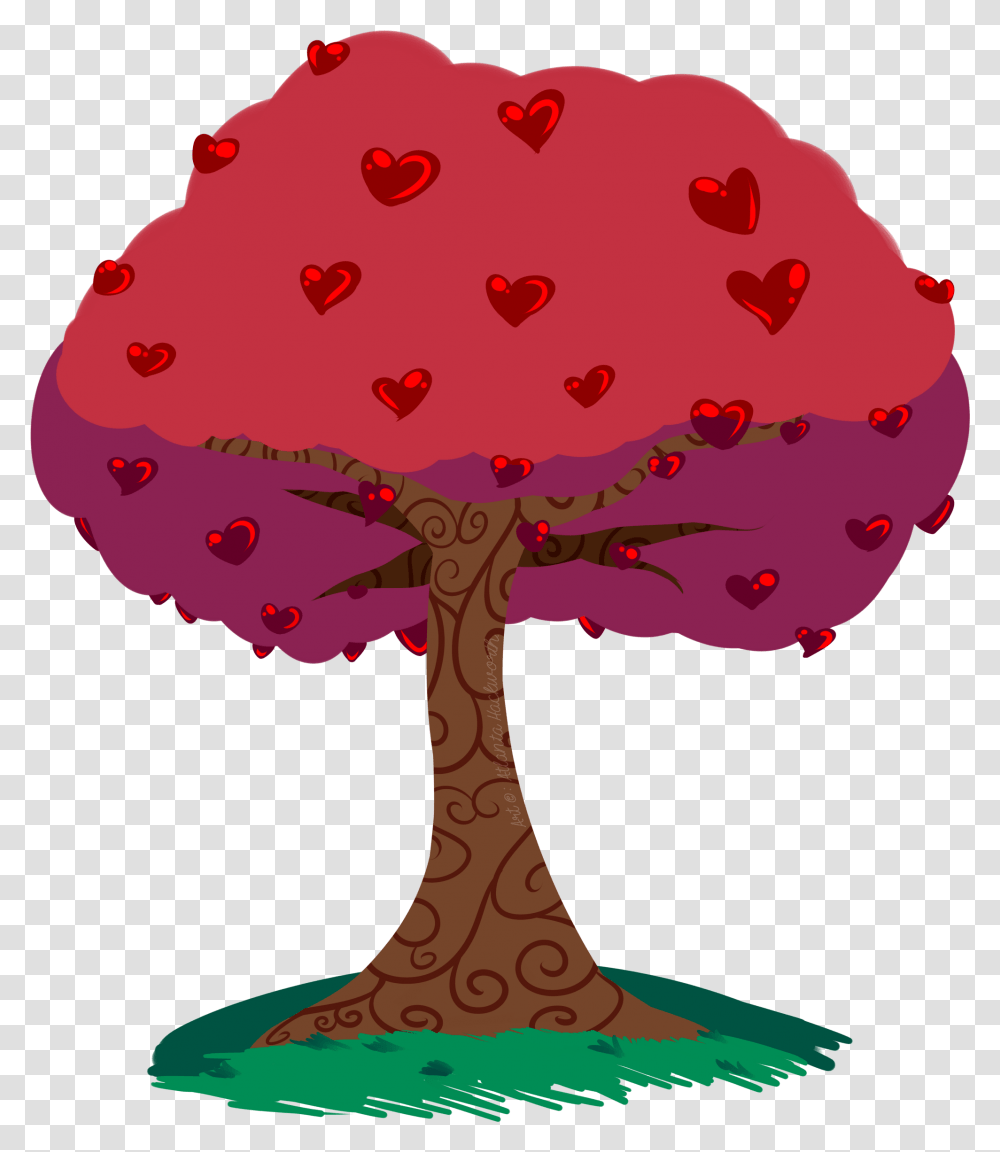 Heart Fruit Tree Clipart Tree, Plant, Agaric, Mushroom, Fungus Transparent Png