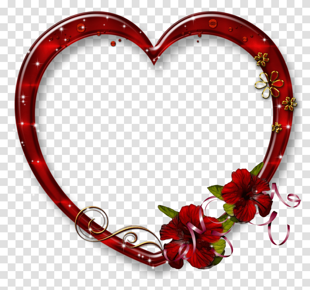 Heart Gif Red Photo Frames Clean Heart Heart Love Frames Hd, Bracelet, Jewelry, Accessories Transparent Png