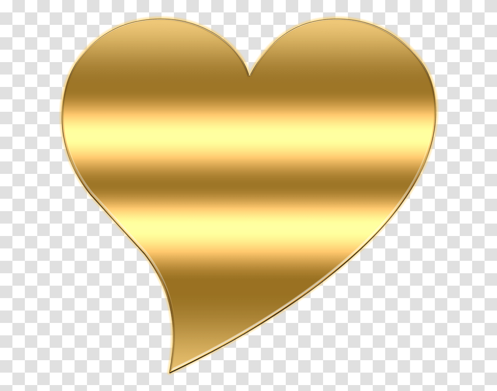 Heart Gold Golden Love Gift Valentine Heart, Light, Plectrum Transparent Png
