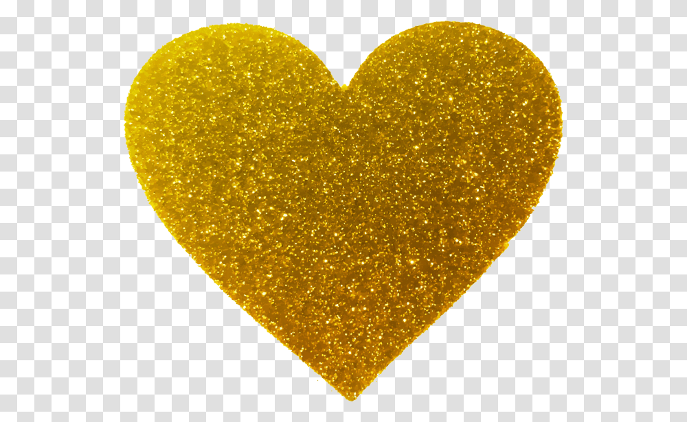 Heart, Gold, Light, Rug, Glitter Transparent Png