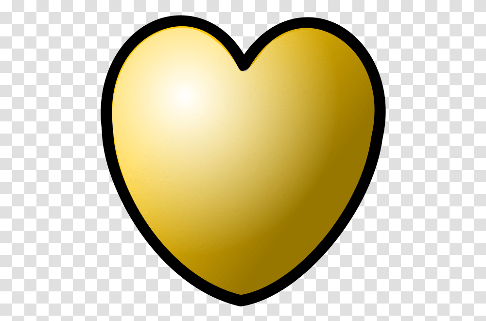 Heart Gold Theme Cartoon Of Gold Heart, Balloon, Cushion, Lamp Transparent Png
