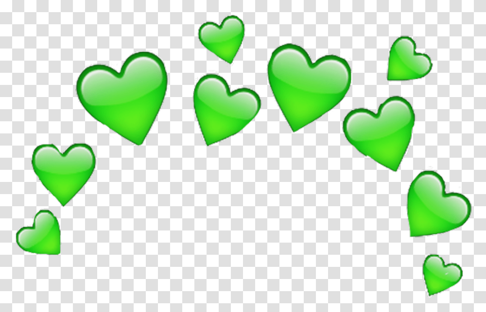 Heart Green Greenheart Freetoedit Purple Heart Crown, Pillow, Cushion, Plectrum, Triangle Transparent Png