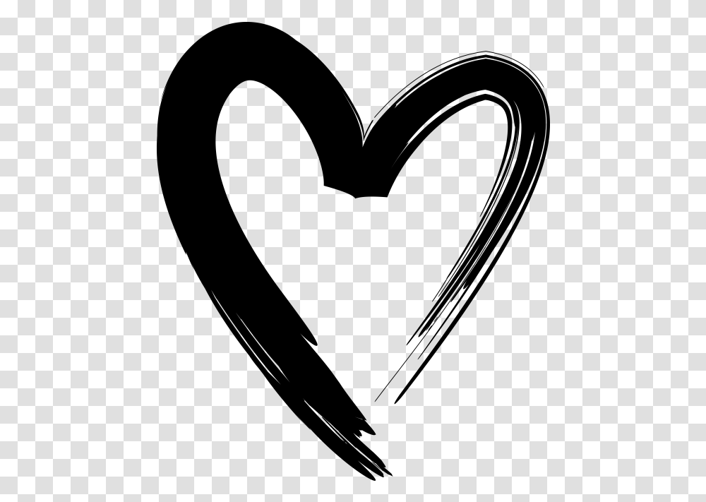 Heart Hand Drawn Black Heart, Gray, World Of Warcraft Transparent Png