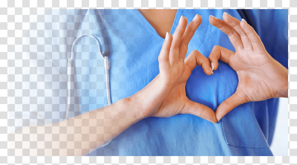 Heart Hands Best Thought Of Nursing, Person, Human, Doctor, Nurse Transparent Png