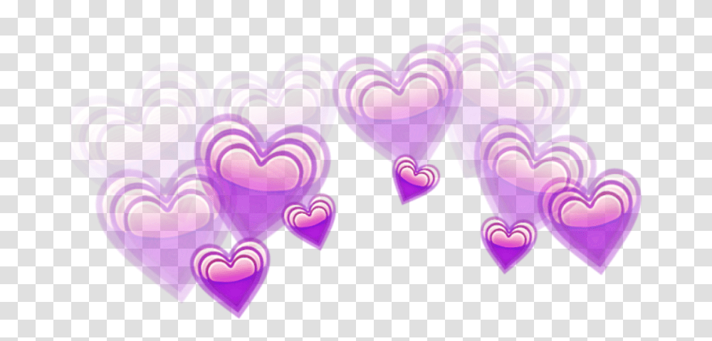 Heart Heart Sticker Picsart, Light, Graphics, Purple, Neon Transparent Png
